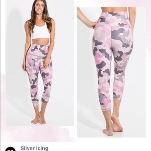 Silver icing pink camo pants